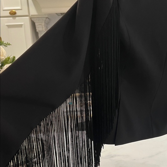 BCBG Black Women's Jacket with Fringe Detail - Picture 13 of 13